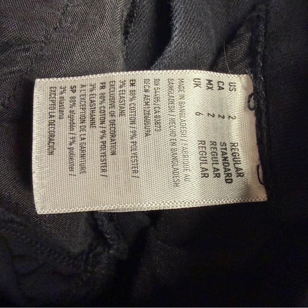 American Eagle Size 2 Black Women’s Skinny Super Super Stretch Jegging - Picture 9 of 9